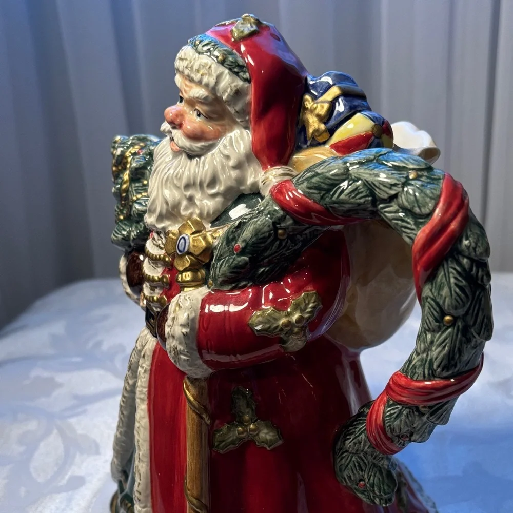 Beautiful Vintage Santa Pitcher Festive and Decorative